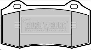 BORG & BECK stabdžių trinkelių rinkinys, diskinis stabdys BBP2360
